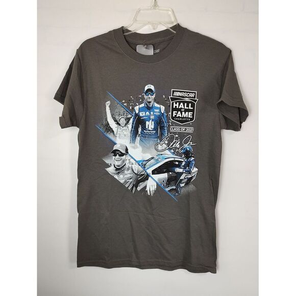 Nascar Other - NASCAR Dale Earnhardt Jr Hall of Fame Class of 2021 Gray Graphic T-Shirt Mens S